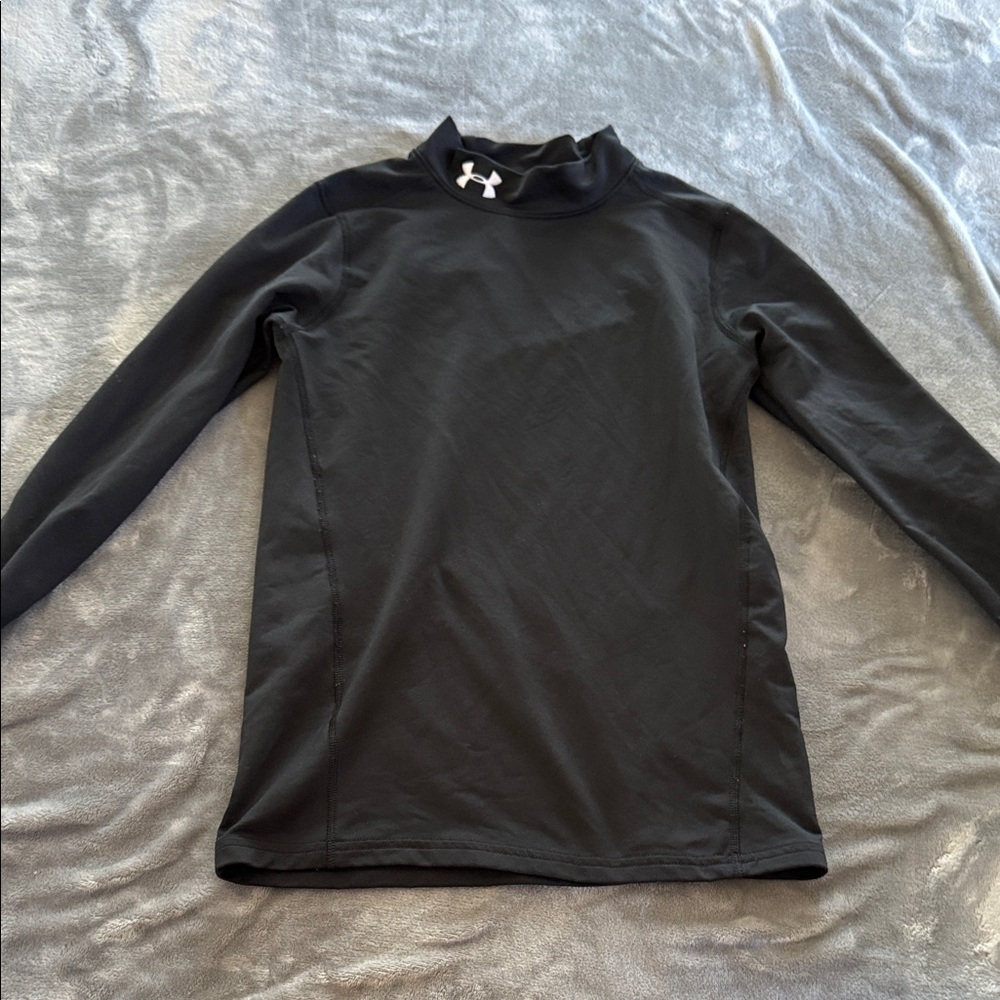 Under Armour Black Mock Neck Top